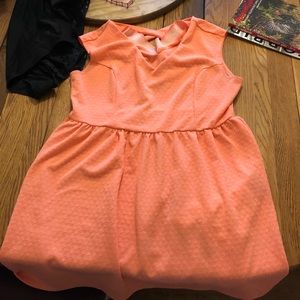 Coral pink dress